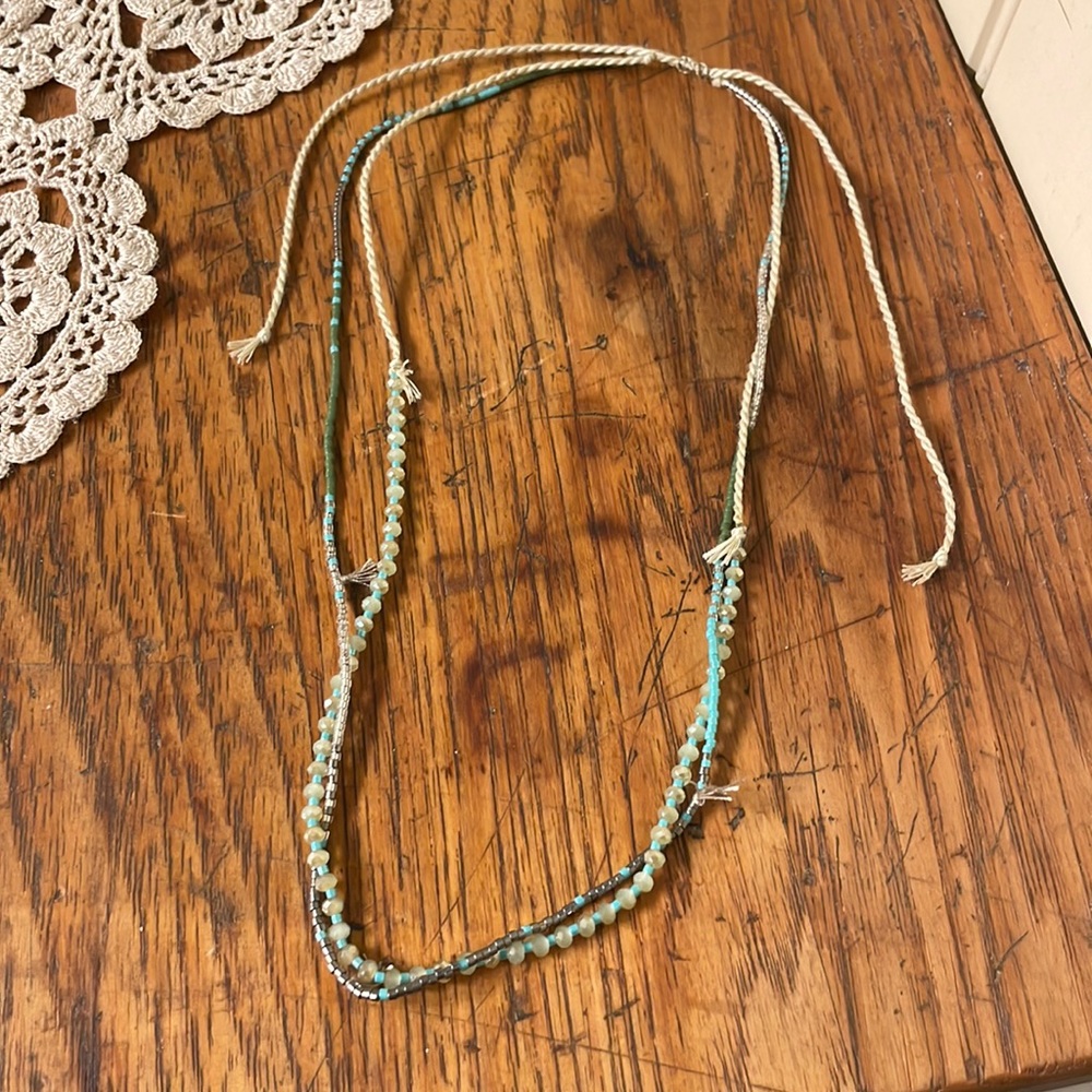 Beaded hemp necklace